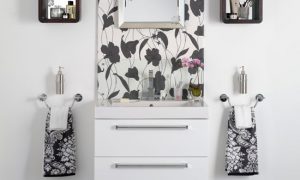 Дизайн интерьера ванной комнаты черного цвета