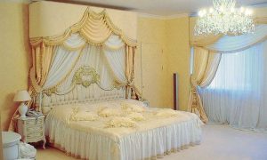 Белая спальня в классическом стиле