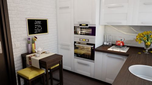 Дизайн кухни 7 кв м: современные решения, реальных примеров оформления в фото