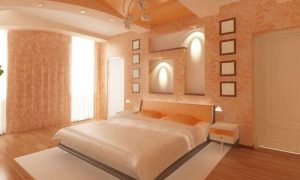 Варианты дизайна спальни персикового цвета
